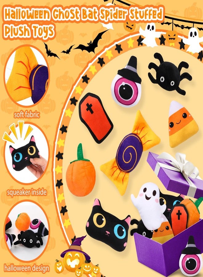 مجموعة SilTriangle المكونة من 24 قطعة من ألعاب المضغ المحشوة على شكل أشباح وخفافيش وعناكب للهالوين، مناسبة للحيوانات الأليفة الصغيرة والمتوسطة الحجم، لتنظيف أسنانها وتدريبها. - Image 3